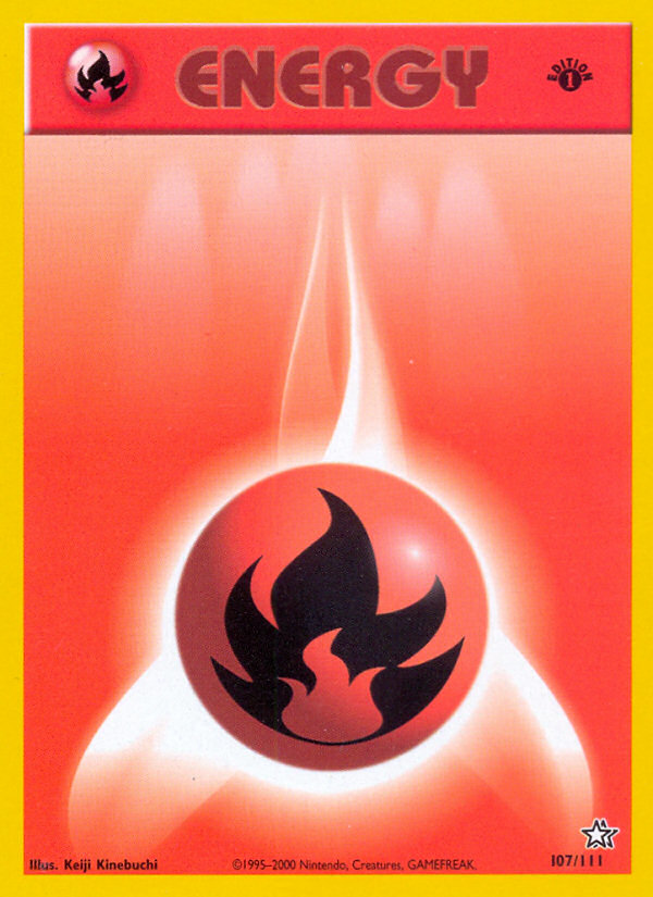 Fire Energy (107/111) [Neo Genesis 1st Edition] - The Mythic Store | 24h Order Processing