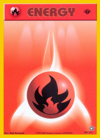 Fire Energy (107/111) [Neo Genesis 1st Edition] - The Mythic Store | 24h Order Processing