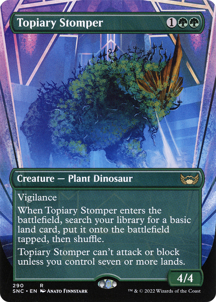 Topiary Stomper (Borderless Alternate Art) [Streets of New Capenna] - The Mythic Store | 24h Order Processing