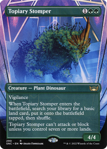 Topiary Stomper (Borderless Alternate Art) [Streets of New Capenna] - The Mythic Store | 24h Order Processing