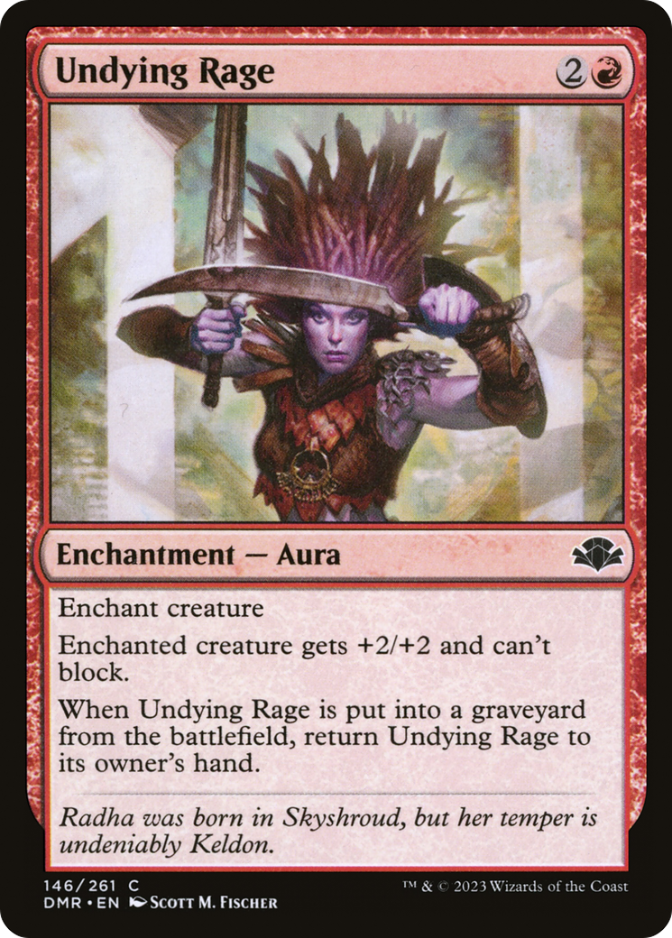 Undying Rage [Dominaria Remastered] - The Mythic Store | 24h Order Processing