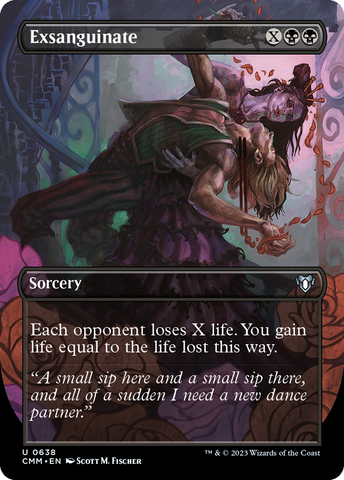Exsanguinate (Borderless Alternate Art) [Commander Masters] - The Mythic Store | 24h Order Processing