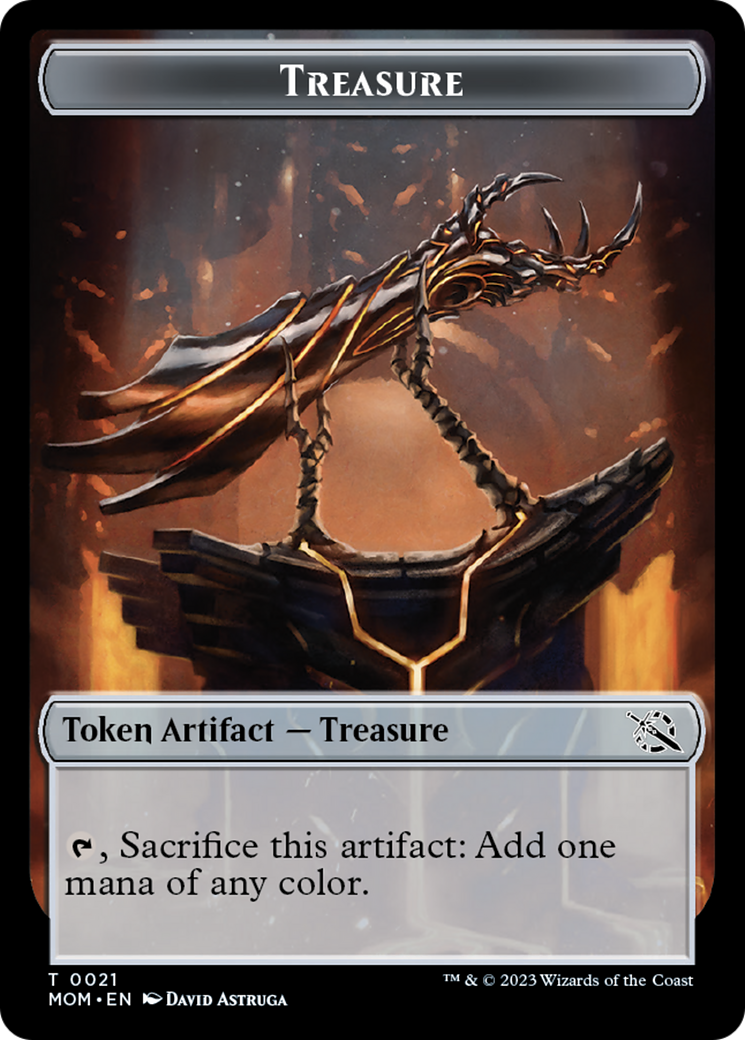 Treasure (21) // Thopter Double-Sided Token [March of the Machine Tokens] - The Mythic Store | 24h Order Processing