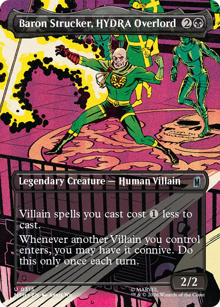 Baron Strucker, HYDRA Overlord (Borderless) (0315) [Marvel Super Heroes] - The Mythic Store | 24h Order Processing
