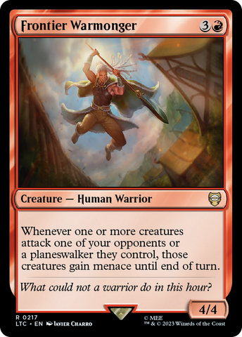Frontier Warmonger [The Lord of the Rings: Tales of Middle-Earth Commander] - The Mythic Store | 24h Order Processing