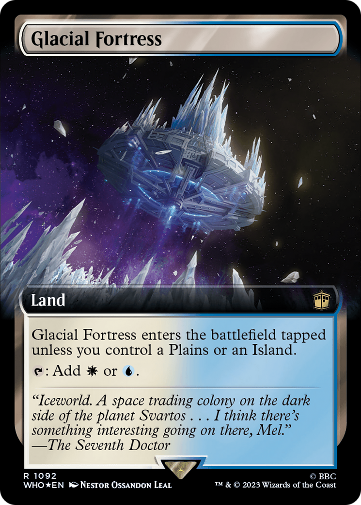 Glacial Fortress (Extended Art) (Surge Foil) [Doctor Who] - The Mythic Store | 24h Order Processing