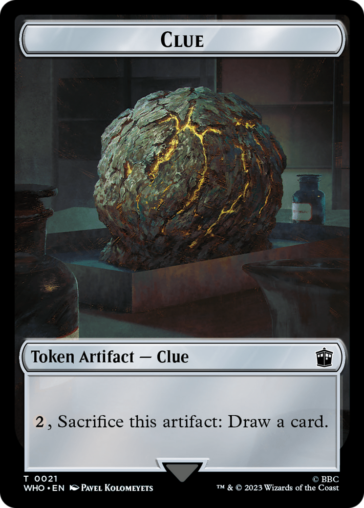 Copy // Clue (0021) Double-Sided Token [Doctor Who Tokens] - The Mythic Store | 24h Order Processing