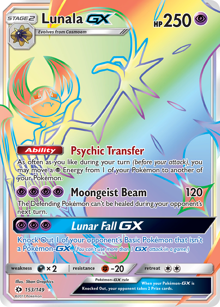 Lunala GX (153/149) [Sun & Moon: Base Set] - The Mythic Store | 24h Order Processing