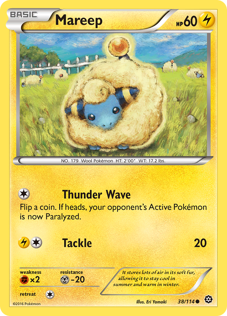 Mareep (38/114) [XY: Steam Siege] - The Mythic Store | 24h Order Processing