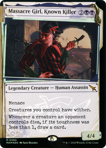 Massacre Girl, Known Killer (Showcase) (Invisible Ink) [Murders at Karlov Manor] - The Mythic Store | 24h Order Processing