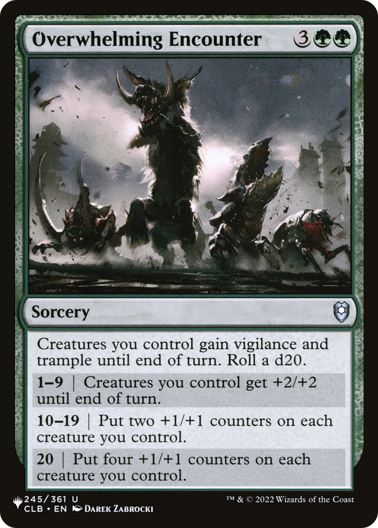 Overwhelming Encounter [The List] - The Mythic Store | 24h Order Processing