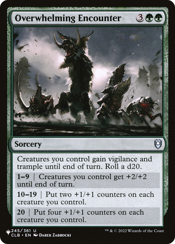 Overwhelming Encounter [The List] - The Mythic Store | 24h Order Processing