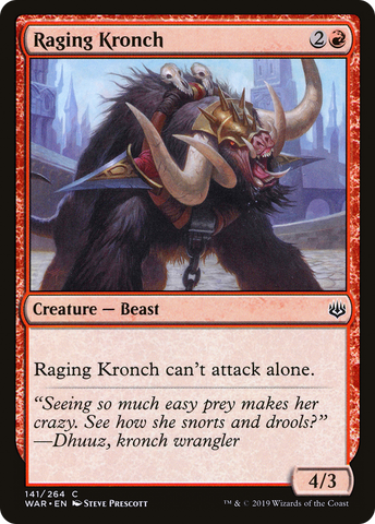 Raging Kronch [War of the Spark] - The Mythic Store | 24h Order Processing