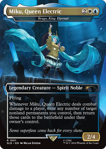 Miku, Queen Electric - Brago, King Eternal (Rainbow Foil) [Secret Lair Drop Series] - The Mythic Store | 24h Order Processing