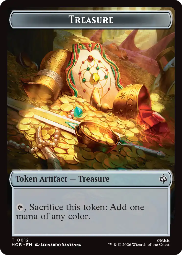 Human Soldier // Treasure (0012) Double-Sided Token [The Hobbit Tokens] - The Mythic Store | 24h Order Processing