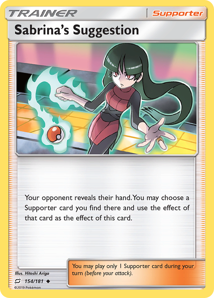 Sabrina's Suggestion (154/181) [Sun & Moon: Team Up] - The Mythic Store | 24h Order Processing