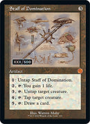 Staff of Domination (Retro Schematic) (Serialized) [The Brothers' War Retro Artifacts] - The Mythic Store | 24h Order Processing