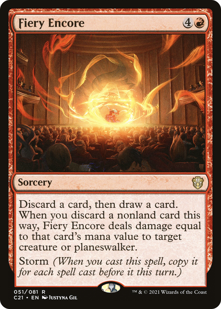 Fiery Encore [Commander 2021] - The Mythic Store | 24h Order Processing