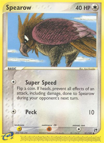 Spearow (81/100) [EX: Sandstorm] - The Mythic Store | 24h Order Processing