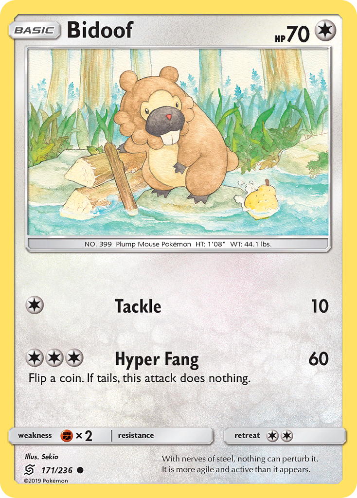 Bidoof (171/236) [Sun & Moon: Unified Minds] - The Mythic Store | 24h Order Processing