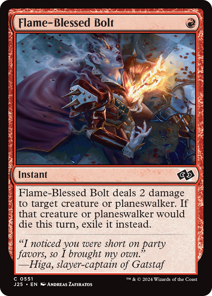 Flame-Blessed Bolt [Foundations Jumpstart] - The Mythic Store | 24h Order Processing