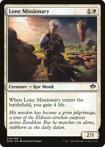 Lone Missionary [Duel Decks: Speed vs. Cunning] - The Mythic Store | 24h Order Processing