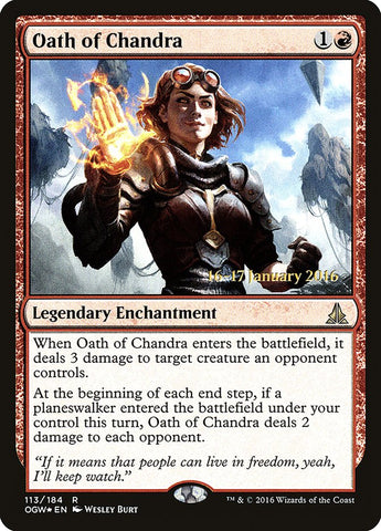 Oath of Chandra [Oath of the Gatewatch Prerelease Promos] - The Mythic Store | 24h Order Processing