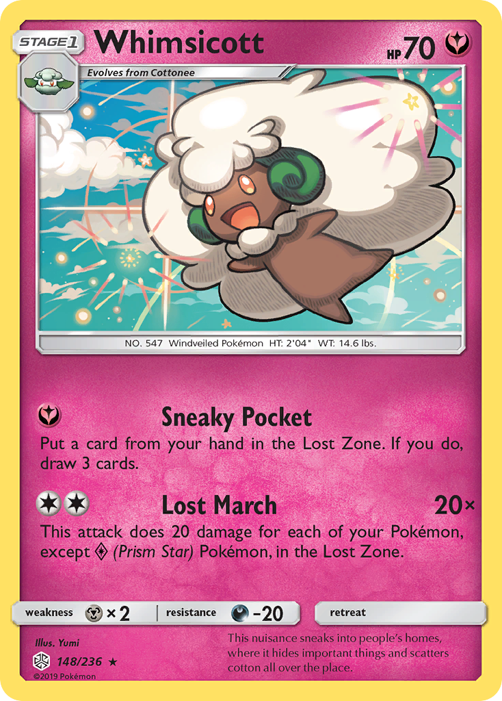 Whimsicott (148/236) [Sun & Moon: Cosmic Eclipse] - The Mythic Store | 24h Order Processing
