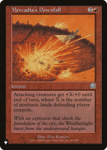 Mercadia's Downfall [The List] - The Mythic Store | 24h Order Processing