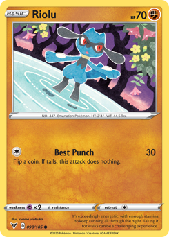 Riolu (090/185) [Sword & Shield: Vivid Voltage] - The Mythic Store | 24h Order Processing