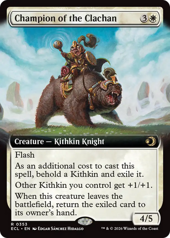 Champion of the Clachan (Extended Art) [Lorwyn Eclipsed] - The Mythic Store | 24h Order Processing