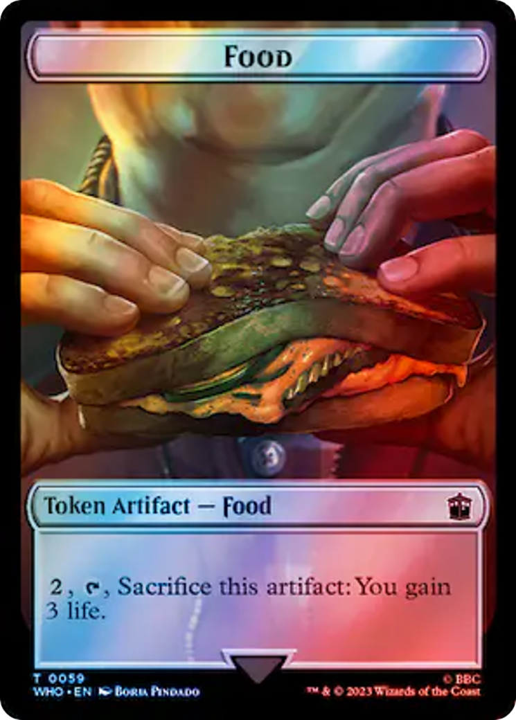 Human (0037) // Food (0059) Double-Sided Token (Surge Foil) [Doctor Who Tokens] - The Mythic Store | 24h Order Processing