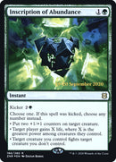 Inscription of Abundance [Zendikar Rising Prerelease Promos] - The Mythic Store | 24h Order Processing