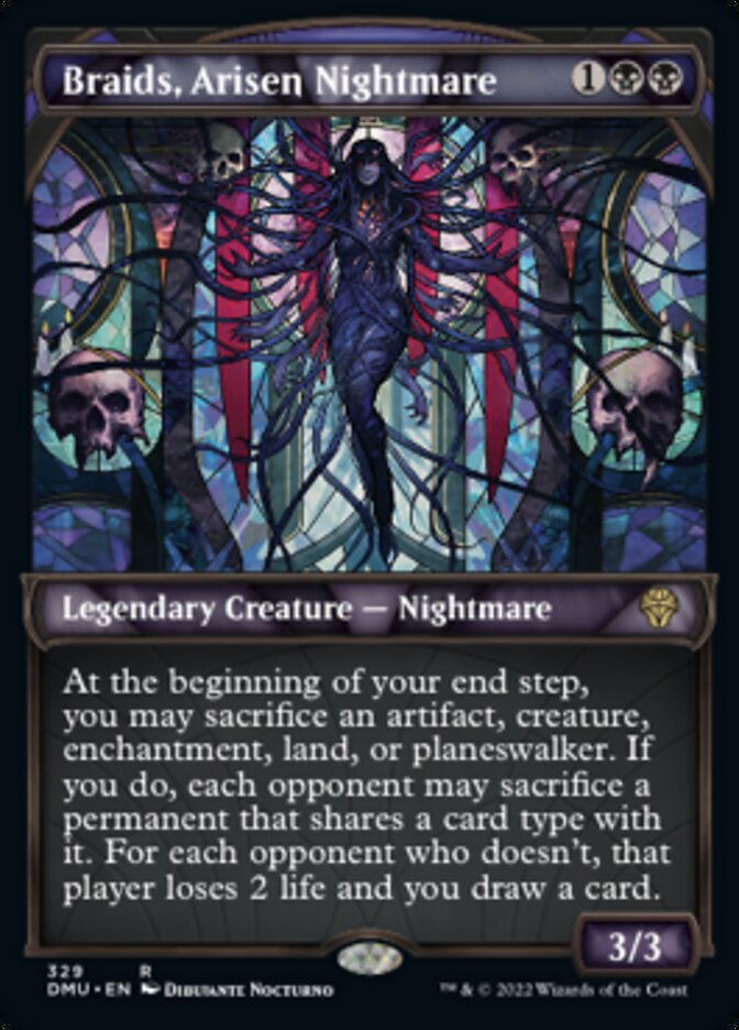 Braids, Arisen Nightmare (Showcase Textured) [Dominaria United] - The Mythic Store | 24h Order Processing