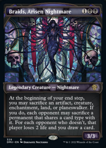 Braids, Arisen Nightmare (Showcase Textured) [Dominaria United] - The Mythic Store | 24h Order Processing