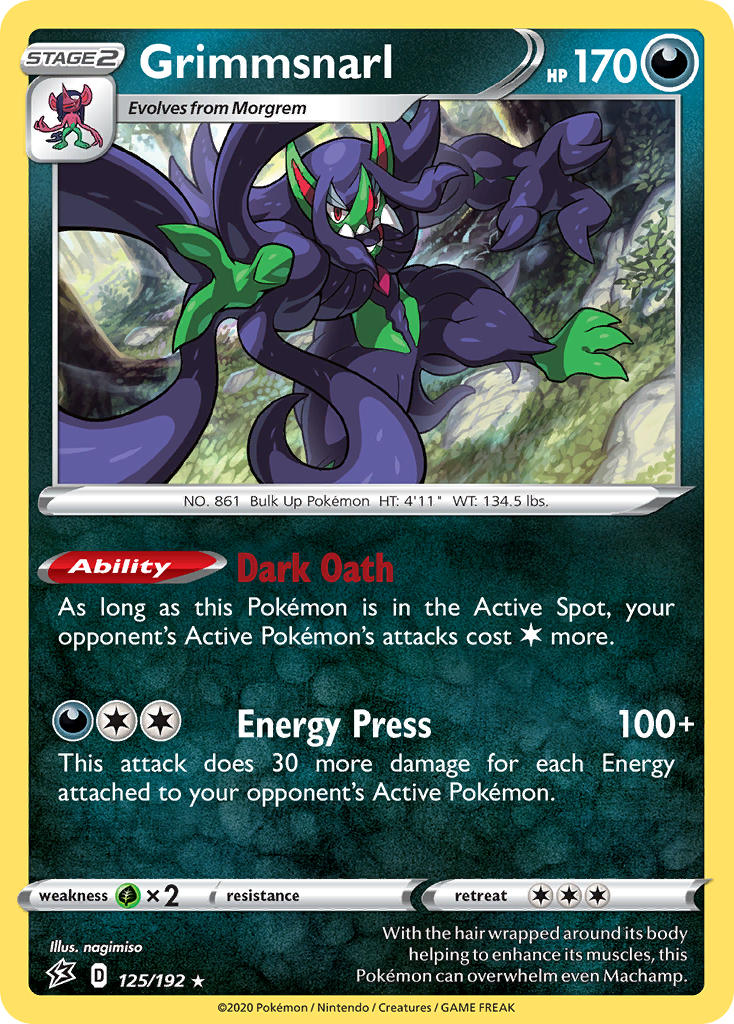 Grimmsnarl (125/192) (Theme Deck Exclusive) [Sword & Shield: Rebel Clash] - The Mythic Store | 24h Order Processing