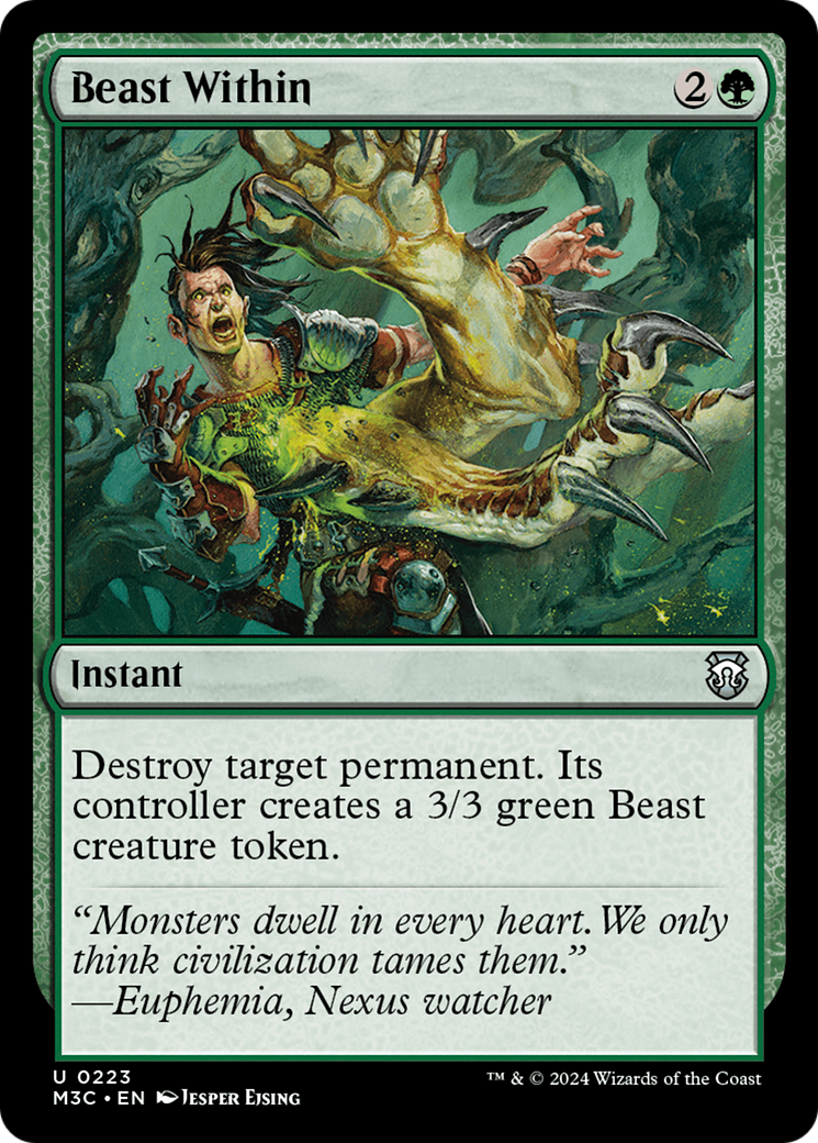 Beast Within (Ripple Foil) [Modern Horizons 3 Commander] - The Mythic Store | 24h Order Processing