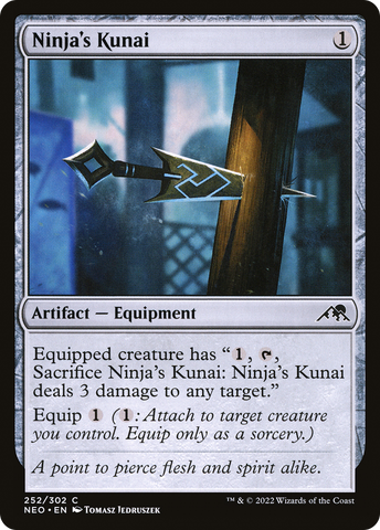 Ninja's Kunai [Kamigawa: Neon Dynasty] - The Mythic Store | 24h Order Processing