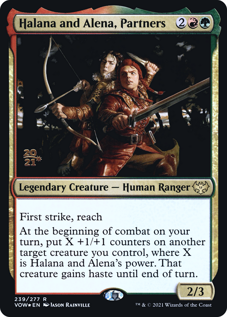 Halana and Alena, Partners [Innistrad: Crimson Vow Prerelease Promos] - The Mythic Store | 24h Order Processing