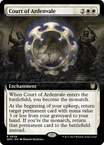 Court of Ardenvale (Extended Art) [Wilds of Eldraine Commander] - The Mythic Store | 24h Order Processing