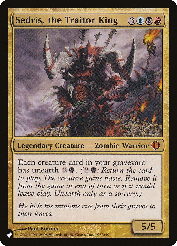 Sedris, the Traitor King [The List] - The Mythic Store | 24h Order Processing