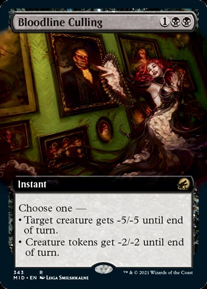 Bloodline Culling (Extended Art) [Innistrad: Midnight Hunt] - The Mythic Store | 24h Order Processing