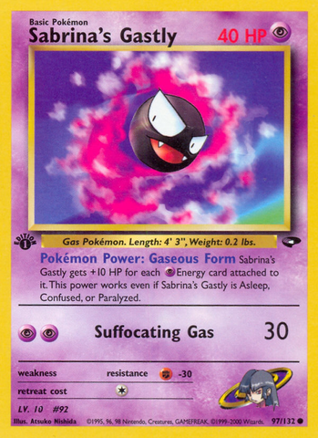 Sabrina's Gastly (97/132) [Gym Challenge 1st Edition] - The Mythic Store | 24h Order Processing