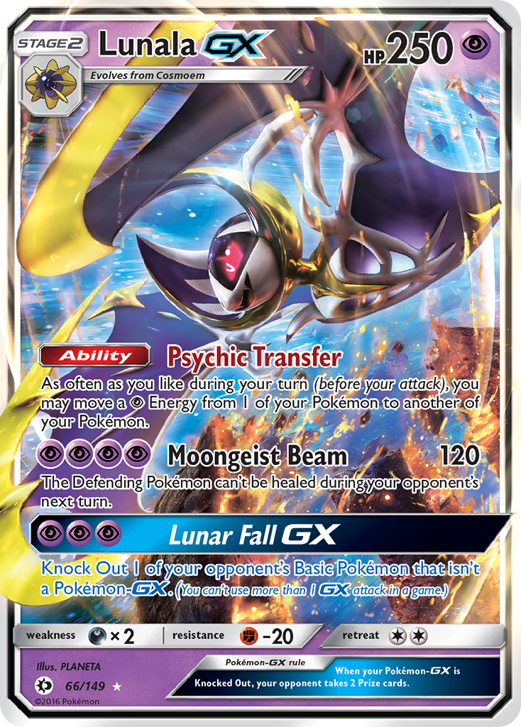 Lunala GX (66/149) [Sun & Moon: Base Set] - The Mythic Store | 24h Order Processing