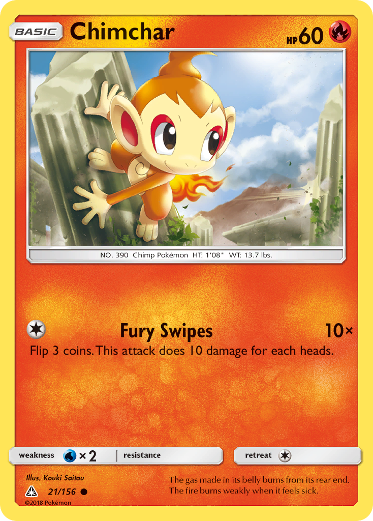 Chimchar (21/156) [Sun & Moon: Ultra Prism] - The Mythic Store | 24h Order Processing