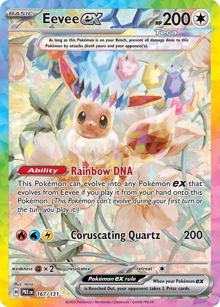 Eevee ex (167/131) [Scarlet & Violet: Prismatic Evolutions] - The Mythic Store | 24h Order Processing