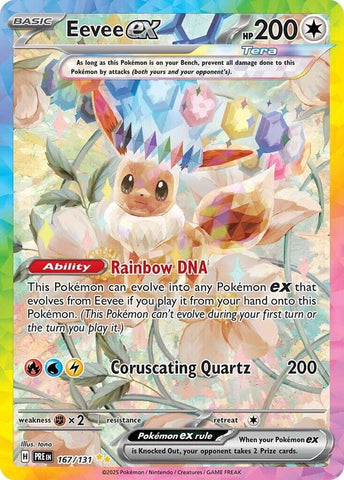 Eevee ex (167/131) [Scarlet & Violet: Prismatic Evolutions] - The Mythic Store | 24h Order Processing