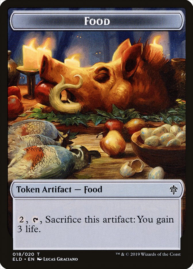 Mouse // Food (18) Double-Sided Token [Throne of Eldraine Tokens] - The Mythic Store | 24h Order Processing