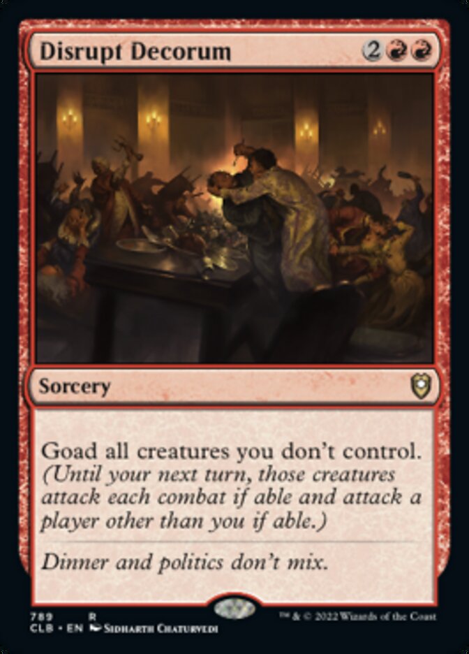 Disrupt Decorum [Commander Legends: Battle for Baldur's Gate] - The Mythic Store | 24h Order Processing