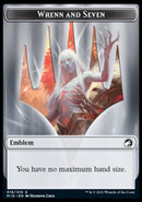 Human // Wrenn and Seven Emblem Double-Sided Token [Innistrad: Midnight Hunt Tokens] - The Mythic Store | 24h Order Processing